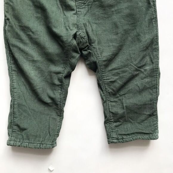 H&M lined green corduroy pants EUC 6-9 months - Picture 3 of 4
